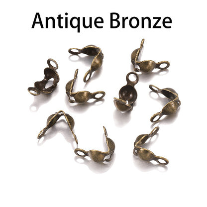4 x 7 mm Kugelketten-Kalotten-Endklemmen, 100–200 Stück
