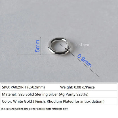 925 sterling silver open jump rings for jewelry making, silver beadnova open jump rings for Jewelry Making Necklace Repair