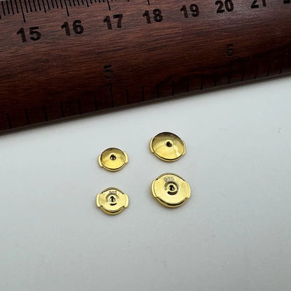 1 Pair Solid 925 Sterling Silver Earring Backs 18k Gold Studs Locking Safety Hypoallergenic DIY Jewelry Making Accessories