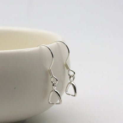 1Pair Solid 925 Sterling Silver Earring Hook with Small Pinch Clasp Connector Clip Bail Pendant DIY Jewelry Findings Accessories