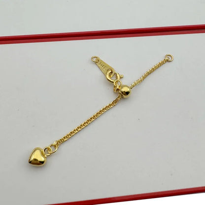 1PCS Solid 925 Sterling Silver Silicone Chopin Extended Chain Adjusting Chain Bracelet Necklace DIY Jewelry Finding
