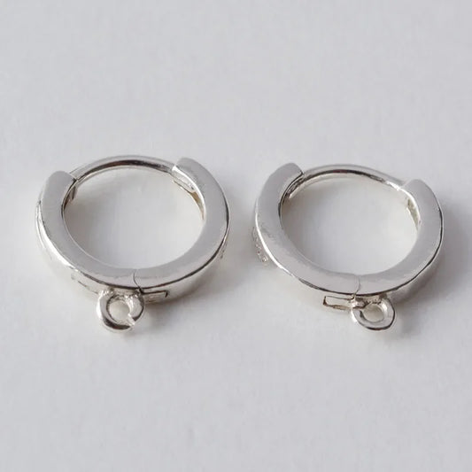 Solid 925 Sterling Silver Leverback Earring Hook Connector, snap hook for earring
