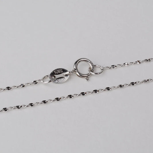 925 Sterling Silver Shimmering Starry Night Necklace, Fine Dainty Sparkle Chain for Women