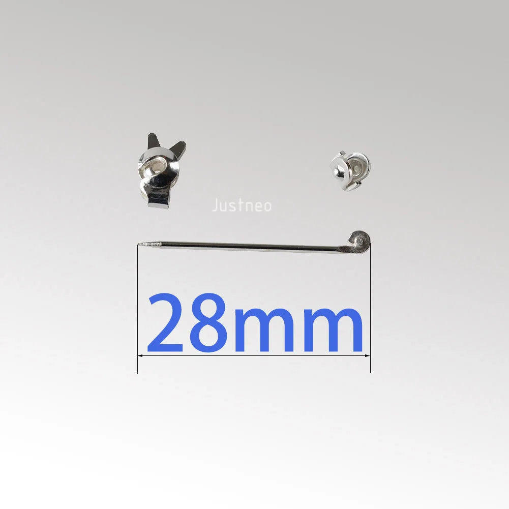 Sterling Silver Brooch Pin Findings, Silver Brooch Pin Catchs / Pin stems/ Pin Ends, Pin Back Straight Locking Jewelry Finding