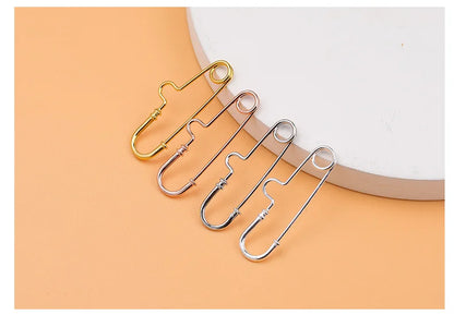 S925 Sterling Silver Pin Connection Buckle Brooch DIY Jewelry Accessories