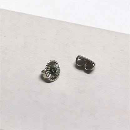 1Pair Solid 925 Sterling Silver Earnut 6mm Butterfly Earring Back Studs Stopper Ear Friction for Jewelry DIY Making 1 Pair