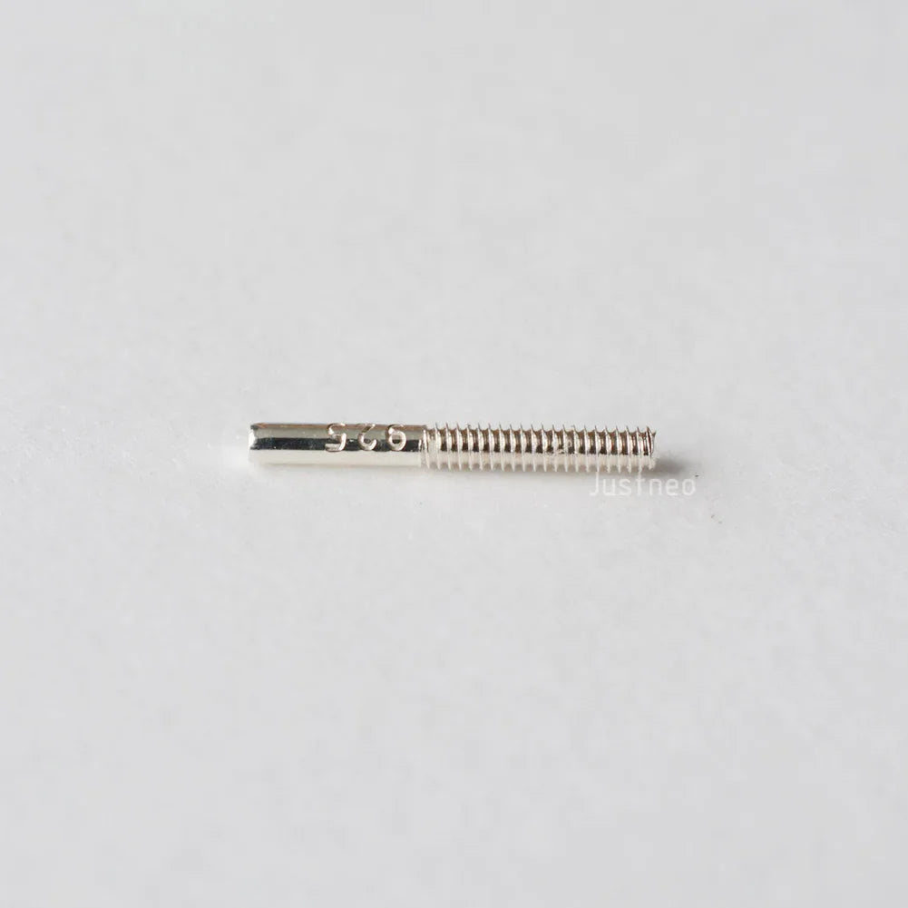 Solid 925 Sterling Silver screw Stud Earring Post Pin with screw earring backs for Pearl earring stud Jewelry diy Components