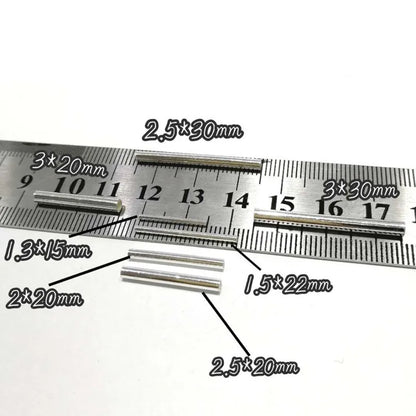 Solid 925 Sterling Silver Straight Tube Connector Spacer Beads for Jewelry Necklace Bracelet Making Pendants Accessories Finding