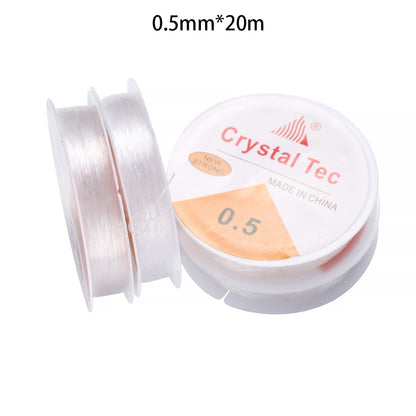Cordon élastique élastique en cristal transparent, 20 à 100 mètres