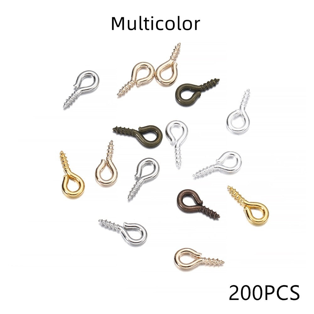 Gold Mini Eye Pins, 100-200pcs 5-6.5mm