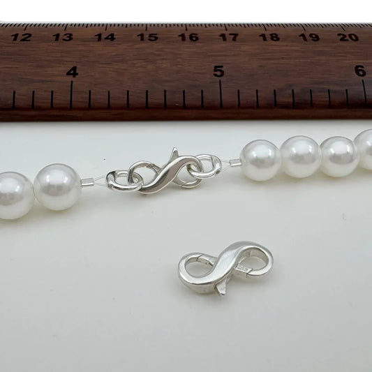 1PCS Solid 925 Sterling Silver Clasp Spring Connector Double Ended DIY Jewelry Making Accessories Finding