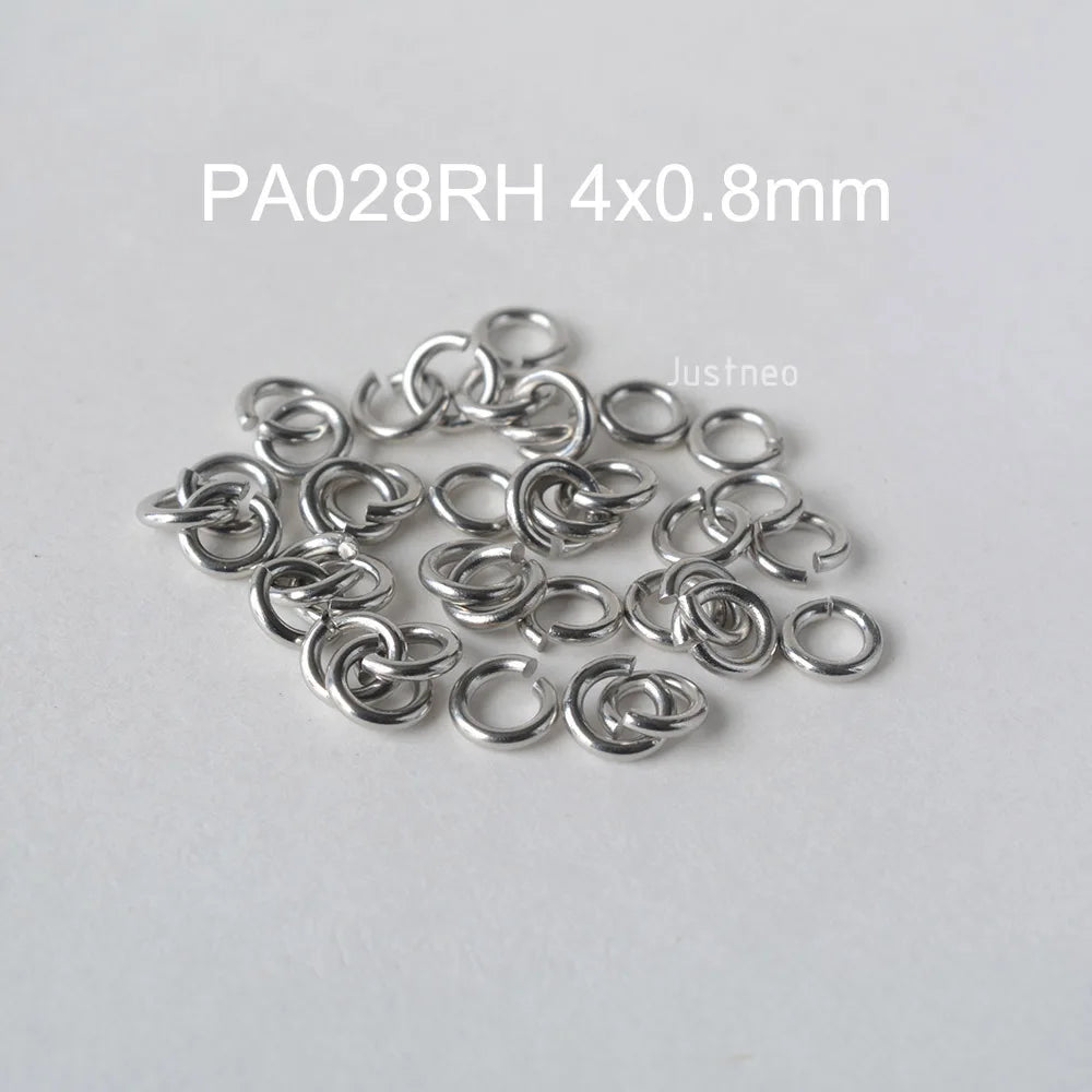 925 sterling silver open jump rings for jewelry making, silver beadnova open jump rings for Jewelry Making Necklace Repair