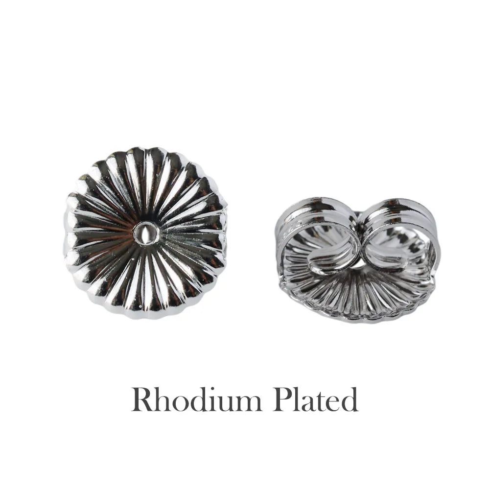 earnut,9.3mm(plain silver) solid 925 sterling silver earring backs,earring friction butterfly back stopper for earstuds