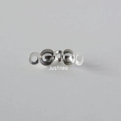 925 Silver Knot Cover Necklace End Cap Crimp Beads for Jewelry Making, DIY jewelry making accessories Crafts