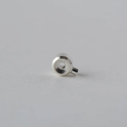 Sterling Silver Cord End Crimp Bead for jewelry making. Tube Crimp End Spacer Beads Tiny Stoppers for DIY Jewelry Craft Making