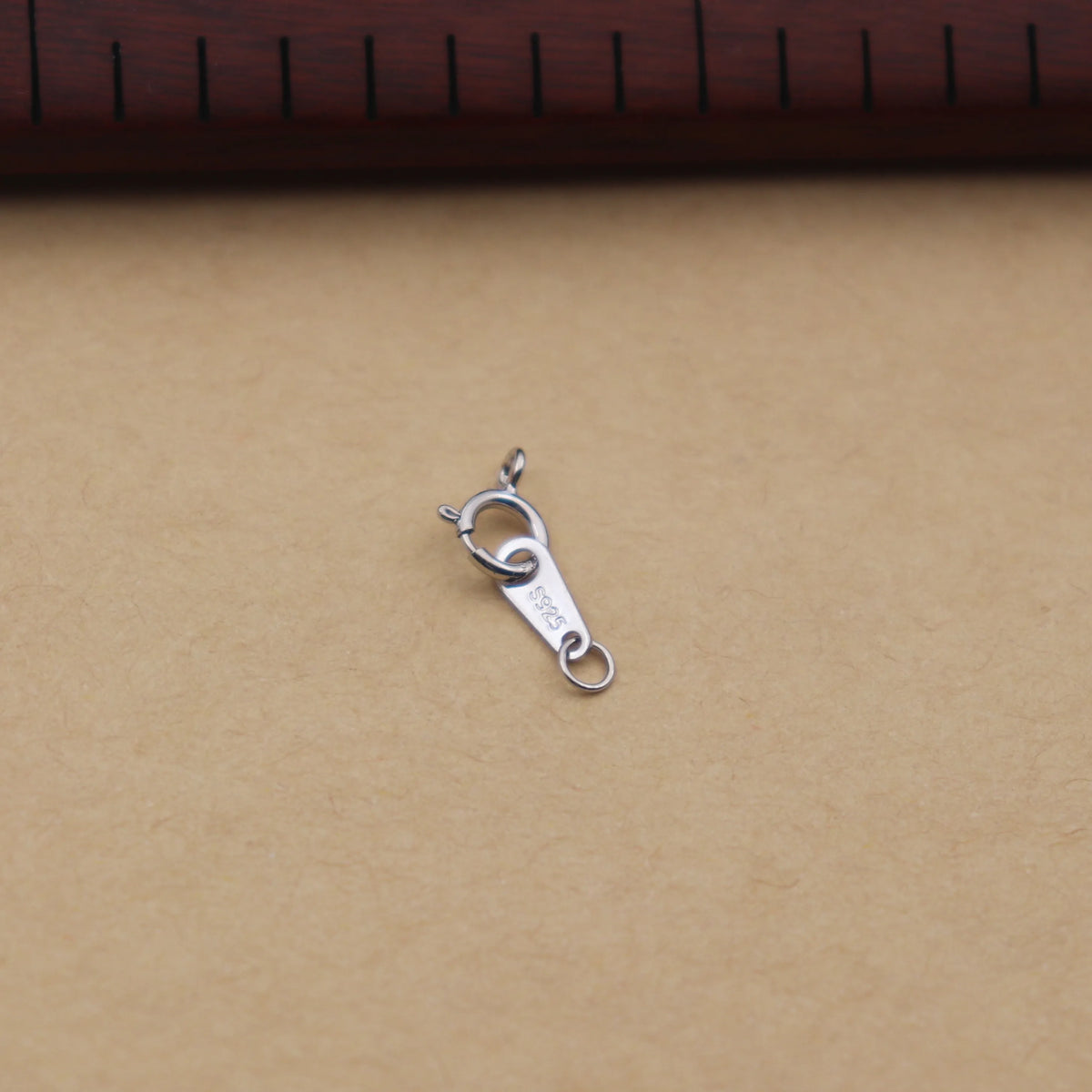 1Set Solid 925 Sterling Silver Double Hole Tag Clasp End Sring Necklace DIY Connector Bracelet String Components Finding