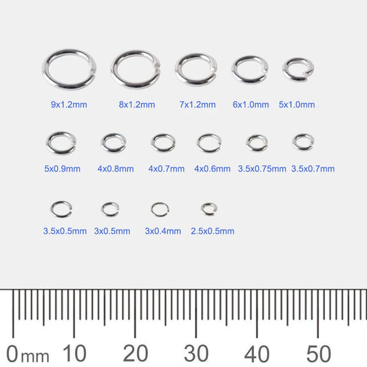 925 sterling silver open jump rings for jewelry making, silver beadnova open jump rings for Jewelry Making Necklace Repair