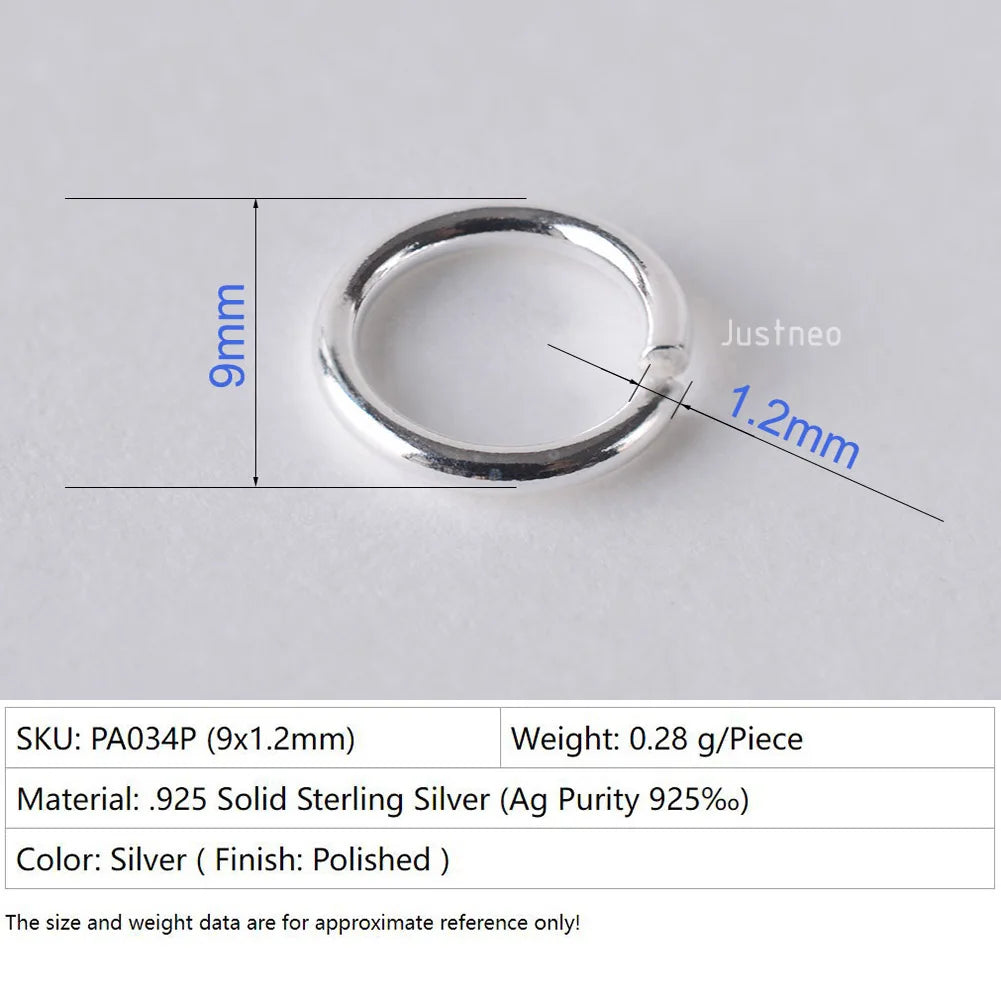 925 sterling silver open jump rings for jewelry making, silver beadnova open jump rings for Jewelry Making Necklace Repair