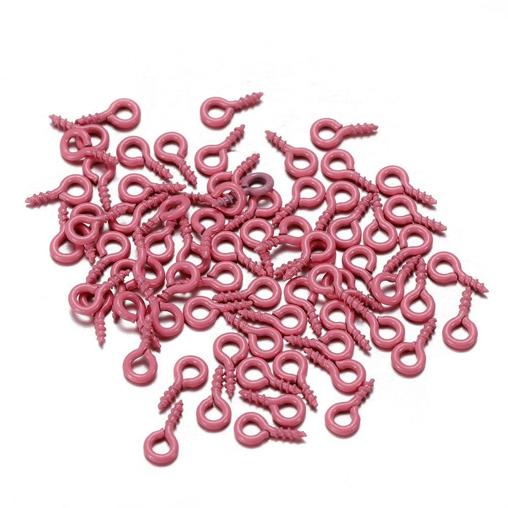 4x8mm Colorful Mini Eye Pins, 200pcs