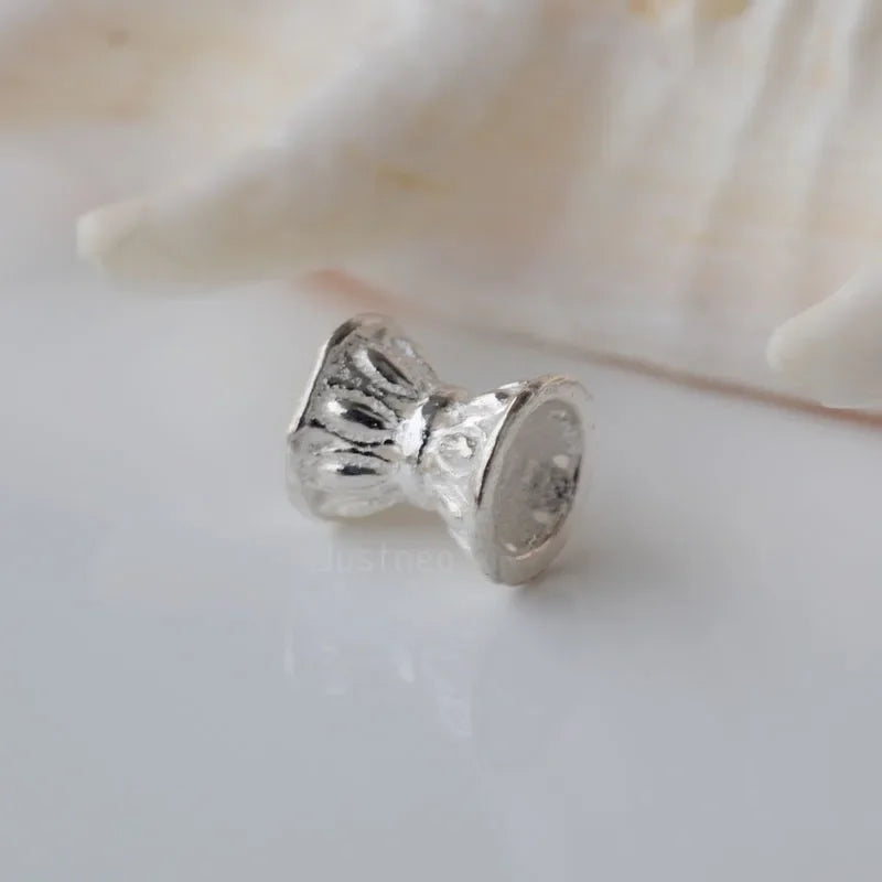 solid 925 sterling silver beads,spacer charm beads for necklace & pendant, bracelet,earring sterling silver jewelry ,1pc