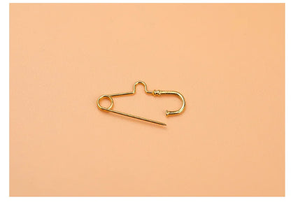 S925 Sterling Silver Pin Connection Buckle Brooch DIY Jewelry Accessories