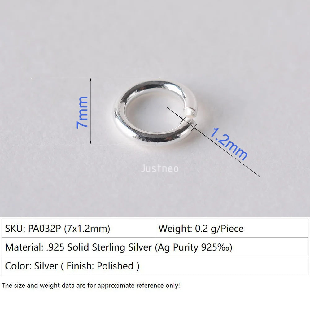 925 sterling silver open jump rings for jewelry making, silver beadnova open jump rings for Jewelry Making Necklace Repair