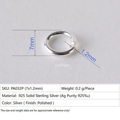 925 sterling silver open jump rings for jewelry making, silver beadnova open jump rings for Jewelry Making Necklace Repair