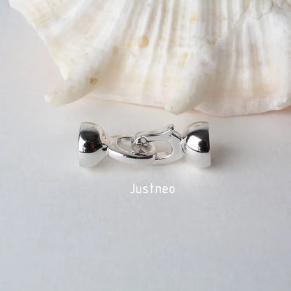 Solid 925 Sterling Silver Necklace Clasp for Necklace / Bracelet Jewelry diy Components