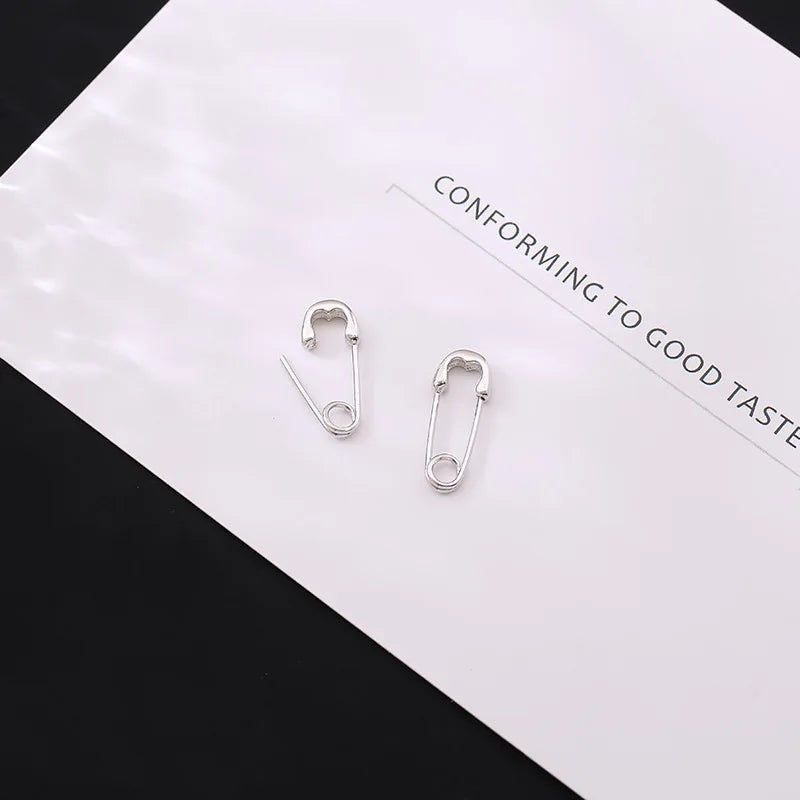 Wholesale 925 Sterling Silver Pin Earrings New Fashion Hip HopCool Handsome Men and Women Clip Ear Stud Jewelry