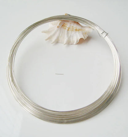 Silver Wire 925 For Jewelry Making, 0.3-2mm Sterling Silver  Round Wire For Jewelry DIY, Beading Wire Accessories , 1 Meter