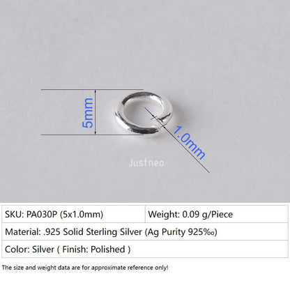 925 sterling silver open jump rings for jewelry making, silver beadnova open jump rings for Jewelry Making Necklace Repair