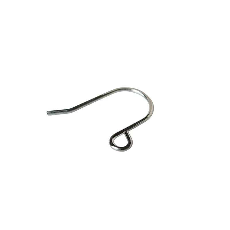 ear hook,15*19*0.8mm solid 925 sterling silver earring wire hooks, sterling silver earring findings accessories,wholesale ,1pair