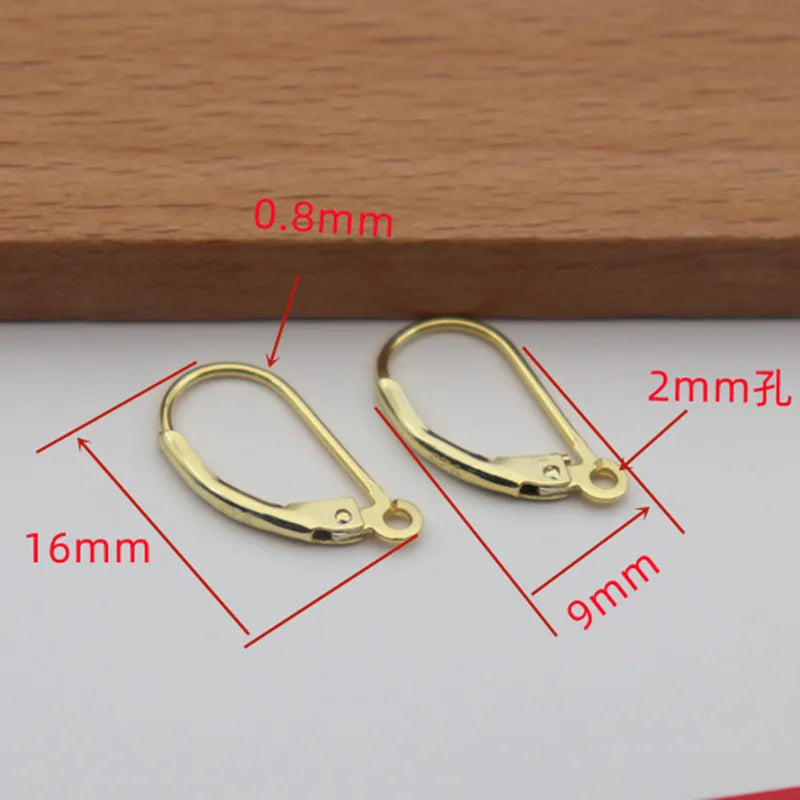 Solid 925 Sterling Silver French Hooks Earring Wire Leverback Hinged with Open Jump Ring DIY Jewelry Finding Snap Makings