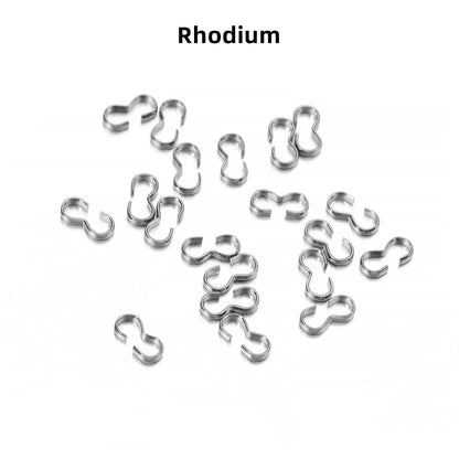 4x8mm Gold Clasp Connectors, 100pcs