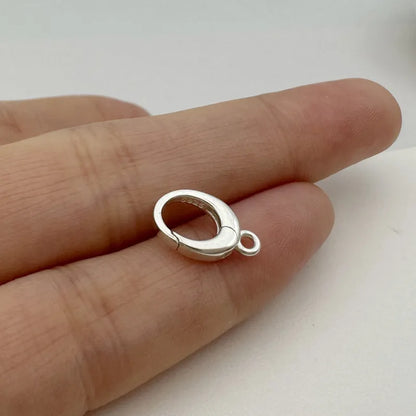 1PCS Solid 925 Sterling Silver Lobster Buckle Spring Buckle Pearl Chain Connector DIY Accessories Making Components Finding