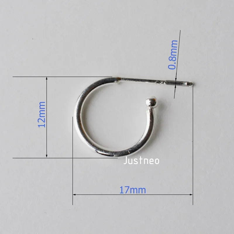 Solid 925 Sterling Silver Earring Findings Eearwire Hook with Pin for Women Earring Jewelry DIY ,1pair