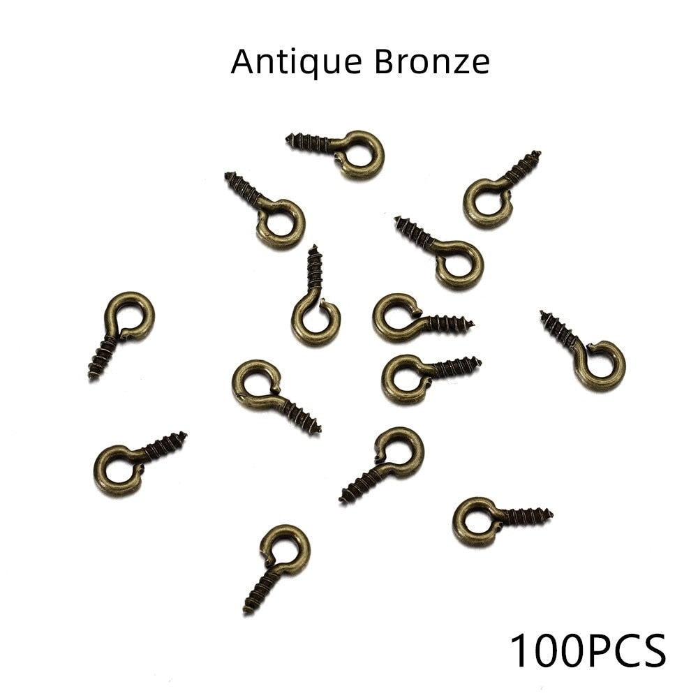 Gold Mini Eye Pins, 100-200pcs 5-6.5mm