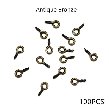 Gold Mini Eye Pins, 100-200pcs 5-6.5mm