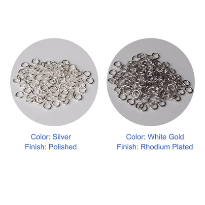 925 sterling silver open jump rings for jewelry making, silver beadnova open jump rings for Jewelry Making Necklace Repair