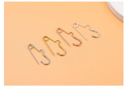 S925 Sterling Silver Pin Connection Buckle Brooch DIY Jewelry Accessories