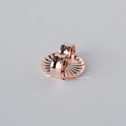 earnut,9.3mm(plain silver) solid 925 sterling silver earring backs,earring friction butterfly back stopper for earstuds