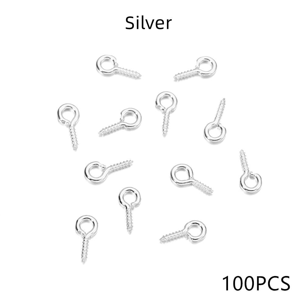 Gold Mini Eye Pins, 100-200pcs 5-6.5mm