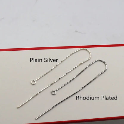 1Pair Solid 925 Sterling Silver Earring Wire Open Loop DIY Jewelry Making for Women Accessories Finding Hypoallergenic 1 Pair