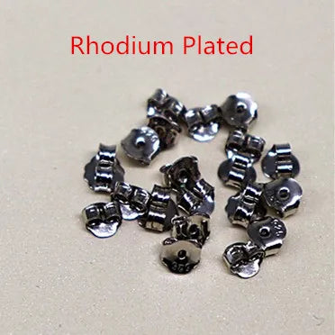 925 Sterling Silver Frictionless Earring Back Butterfly Stopper DIY Accessories for Jewelry Making Components  Earplug 1 Pair