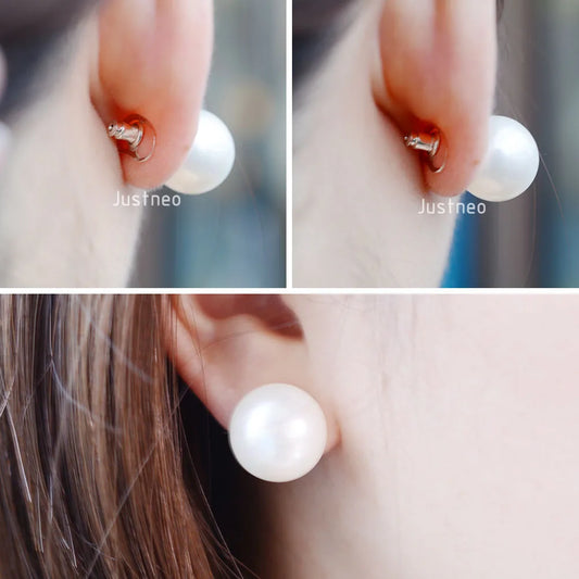 925 Sterling Silver Earring Backs for Droopy Ears, Hypoallergenic Earring Backs for Heavy Earring