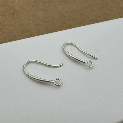 1Pair Solid 925 Sterling Silver Earring Hooks Open Jump DIY Jewelry Making Accessories Finding Components