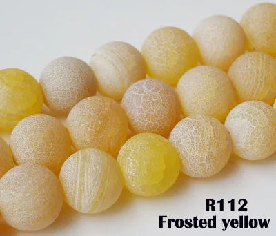Agate Beads 10mm Semi-precious Stone Loose Beads Round Balls for Beaded Necklace Bracelet Earring Handmade Jewelry DIY