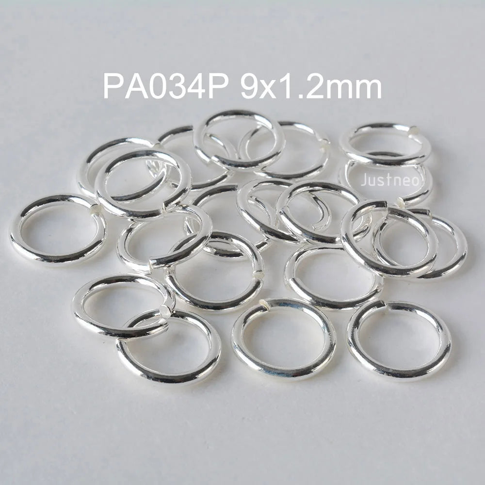 925 sterling silver open jump rings for jewelry making, silver beadnova open jump rings for Jewelry Making Necklace Repair