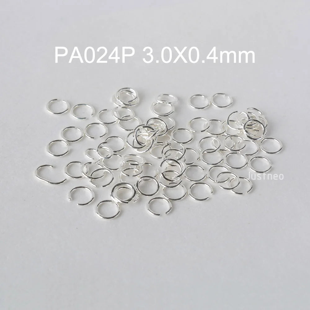 925 sterling silver open jump rings for jewelry making, silver beadnova open jump rings for Jewelry Making Necklace Repair