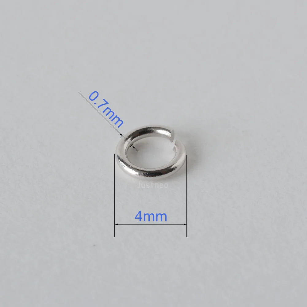 Solid 18k Karat Yellow Gold Open Jump Ring  Au750 18ct  Circle Split for Necklace Jewelry Findings and Components